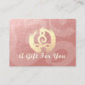 YOGA Instructor Cadeaubon Meditation Zen OM Kortingskaartje (Voorkant)