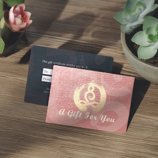 YOGA Instructor Cadeaubon Meditation Zen OM Kortingskaartje