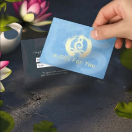 YOGA Instructor Cadeaubon Meditation Zen OM Kortingskaartje