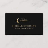 Yoga Instructor Celestial Sun Moon Visitekaartje (Voorkant)
