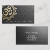 YOGA Instructor Chic Black Gold OM Mandala Loyalty (Voorkant / Achterkant)