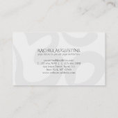 Yoga Instructor Chic Gold Floral om Symbol Mandala Visitekaartje (Achterkant)