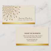 Yoga Instructor Classic Mandala Lotus Floral Visitekaartje (Voorkant / Achterkant)