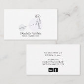 Yoga Instructor Cobra Pose Visitekaartje (Voorkant / Achterkant)