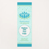 Yoga Instructor Custom Logo Name | Lotus Flower Yogamat (Voorkant)