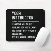 Yoga Instructor Definition Shirts Funny Job Title  Muismat (Met muis)