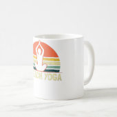 Yoga Instructor Design  Sunset Teach Gift Koffiemok (Voorkant rechts)