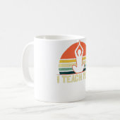 Yoga Instructor Design  Sunset Teach Gift Koffiemok (Voorkant links)