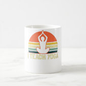 Yoga Instructor Design  Sunset Teach Gift Koffiemok (Center)