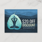 YOGA Instructor Discount Coupon Loyalty Bodhi Leaf (Voorkant)