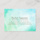 YOGA Instructor Discount Coupon Loyalty Om Symbol (Achterkant)