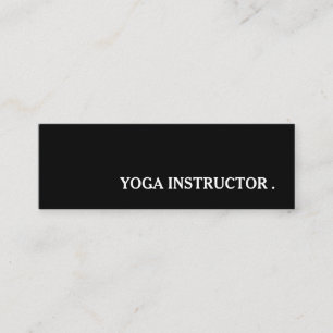 Yoga Instructor Docent Mini Visitekaartje