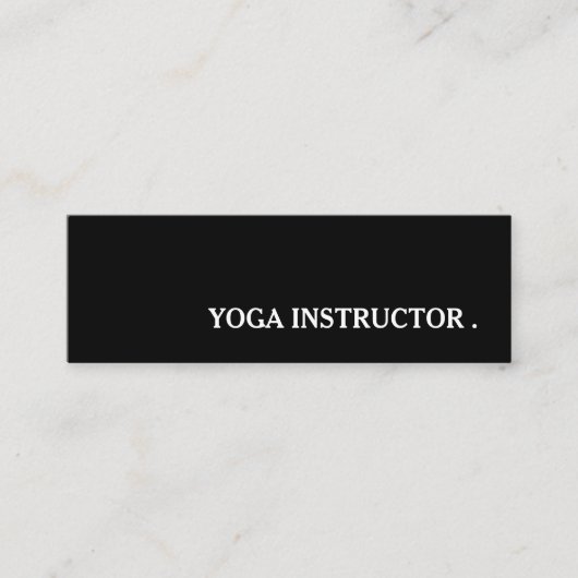 Yoga Instructor Docent Mini Visitekaartje (Voorkant)