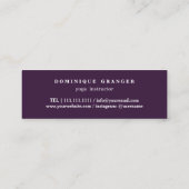 Yoga Instructor Docent Mini Visitekaartje (Achterkant)