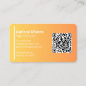 Yoga Instructor Docenten Yoga Studios Professional Visitekaartje (Voorkant)