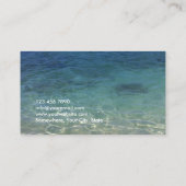 Yoga Instructor Elegant Blue Ocean Visitekaartje (Achterkant)