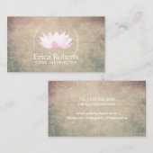 Yoga Instructor Elegant Glotus Wellness Visitekaartje (Voorkant / Achterkant)