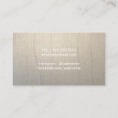 Yoga Instructor Elegant Gold Lotus  Visitekaartje (Achterkant)