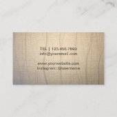 Yoga Instructor Elegant Gold Tree Visitekaartje (Achterkant)