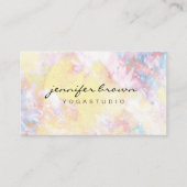 Yoga Instructor elegant waterverf Visitekaartje (Voorkant)