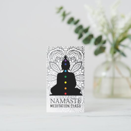 Yoga Instructor en Reiki Master Visitekaartjes (Staand voorkant)