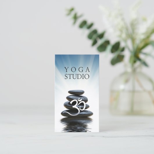 Yoga Instructor en Reiki Master Visitekaartjes (Staand voorkant)