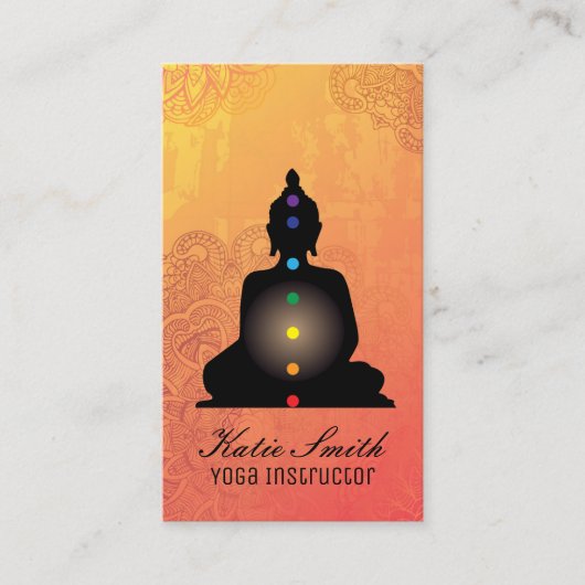 Yoga Instructor en Reiki Master Visitekaartjes (Voorkant)