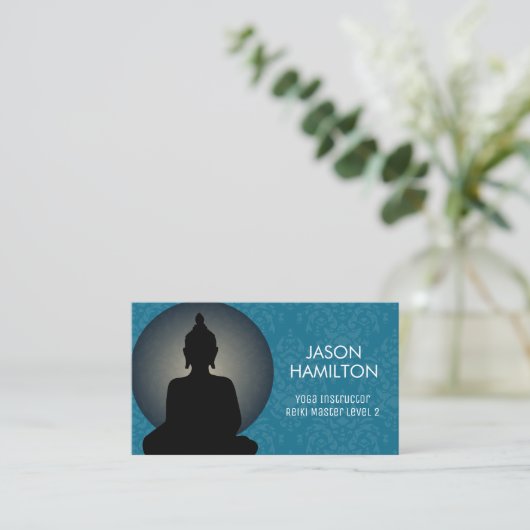 Yoga Instructor en Reiki Master Visitekaartjes (Staand voorkant)