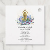 Yoga Instructor Energy Healer Crystals Reiki Spa Bedankjes Labels (Achterkant)