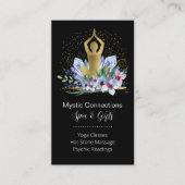 Yoga Instructor Energy Healer Crystals Reiki Spa Visitekaartje (Voorkant)