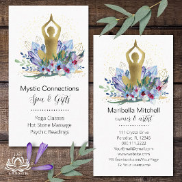 Yoga Instructor Energy Healer Crystals Reiki Spa Visitekaartje