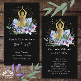 Yoga Instructor Energy Healer Crystals Reiki Spa Visitekaartje