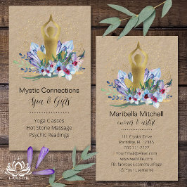 Yoga Instructor Energy Healer Crystals Reiki Spa Visitekaartje