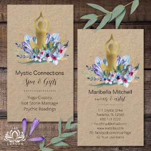 Yoga Instructor Energy Healer Crystals Reiki Spa Visitekaartje