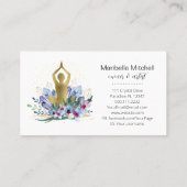 Yoga Instructor Energy Healer Crystals Reiki Spa Visitekaartje (Achterkant)