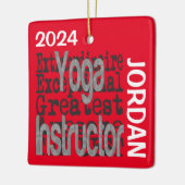 Yoga Instructor Extraordinaire CUSTOM Keramisch Ornament (Links)