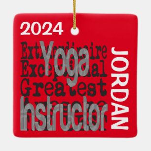 Yoga Instructor Extraordinaire CUSTOM Keramisch Ornament