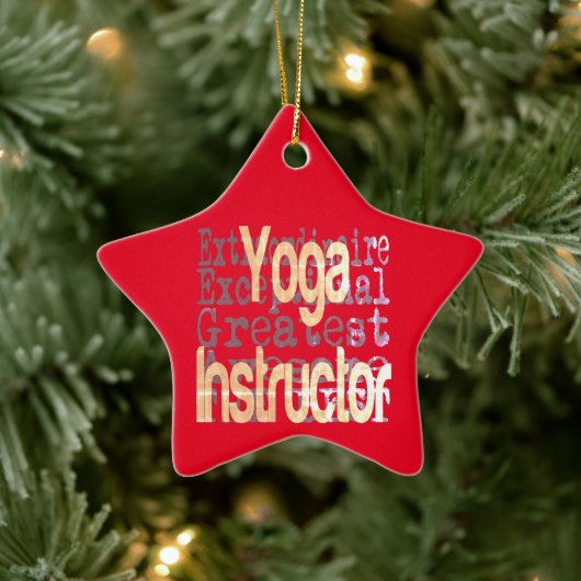Yoga Instructor Extraordinaire Keramisch Ornament (Boom)