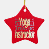 Yoga Instructor Extraordinaire Keramisch Ornament (Achterkant)