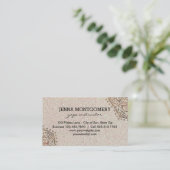 Yoga Instructor Faux Glitter | Boho Gold Mandala Visitekaartje (Staand voorkant)