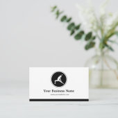 YOGA Instructor Fitness Company — Eenvoudig elegan Visitekaartje (Staand voorkant)