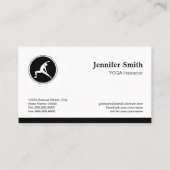YOGA Instructor Fitness Company — Eenvoudig elegan Visitekaartje (Achterkant)