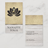 Yoga Instructor Flower Visitekaartje (Voorkant / Achterkant)