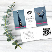 Yoga Instructor Foto Visitekaartje