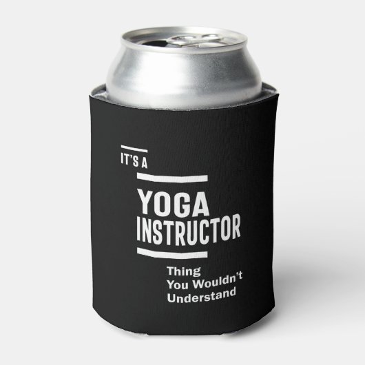 Yoga Instructor Functie Titel Cadeautje Blikjeskoeler (Blikje Voorkant)