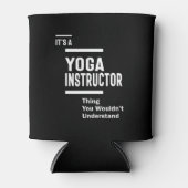 Yoga Instructor Functie Titel Cadeautje Blikjeskoeler (Voorkant)