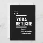 Yoga Instructor Functie Titel Cadeautje Kaart (Voorkant)
