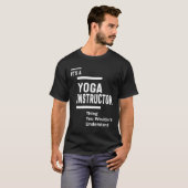 Yoga Instructor Functie Titel Cadeautje T-shirt (Voorkant volledig)