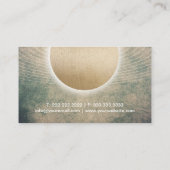 Yoga Instructor Ggloed Gold Circle  Visitekaartje (Achterkant)