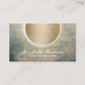 Yoga Instructor Ggloed Gold Circle  Visitekaartje (Voorkant)